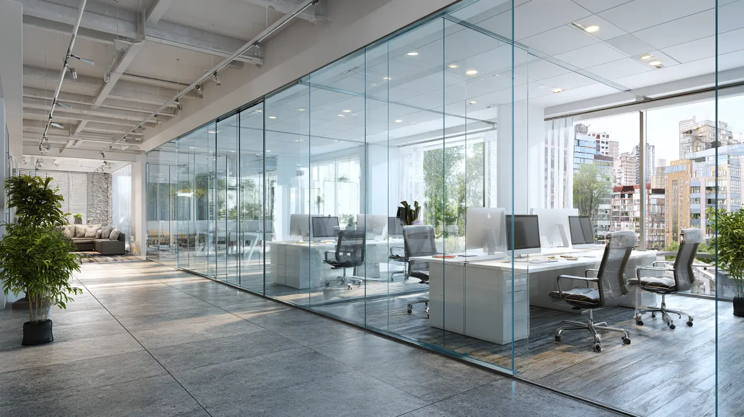 Cristalera en oficinas en Murcia